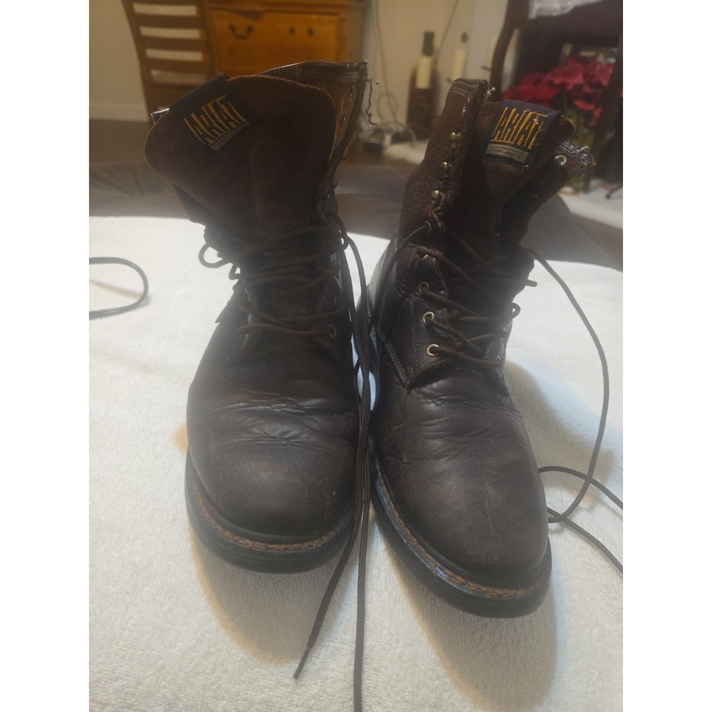 Men's Ariat Cascade Boots 37185 Brown Leather Lacer Western Boots Size 11.5D